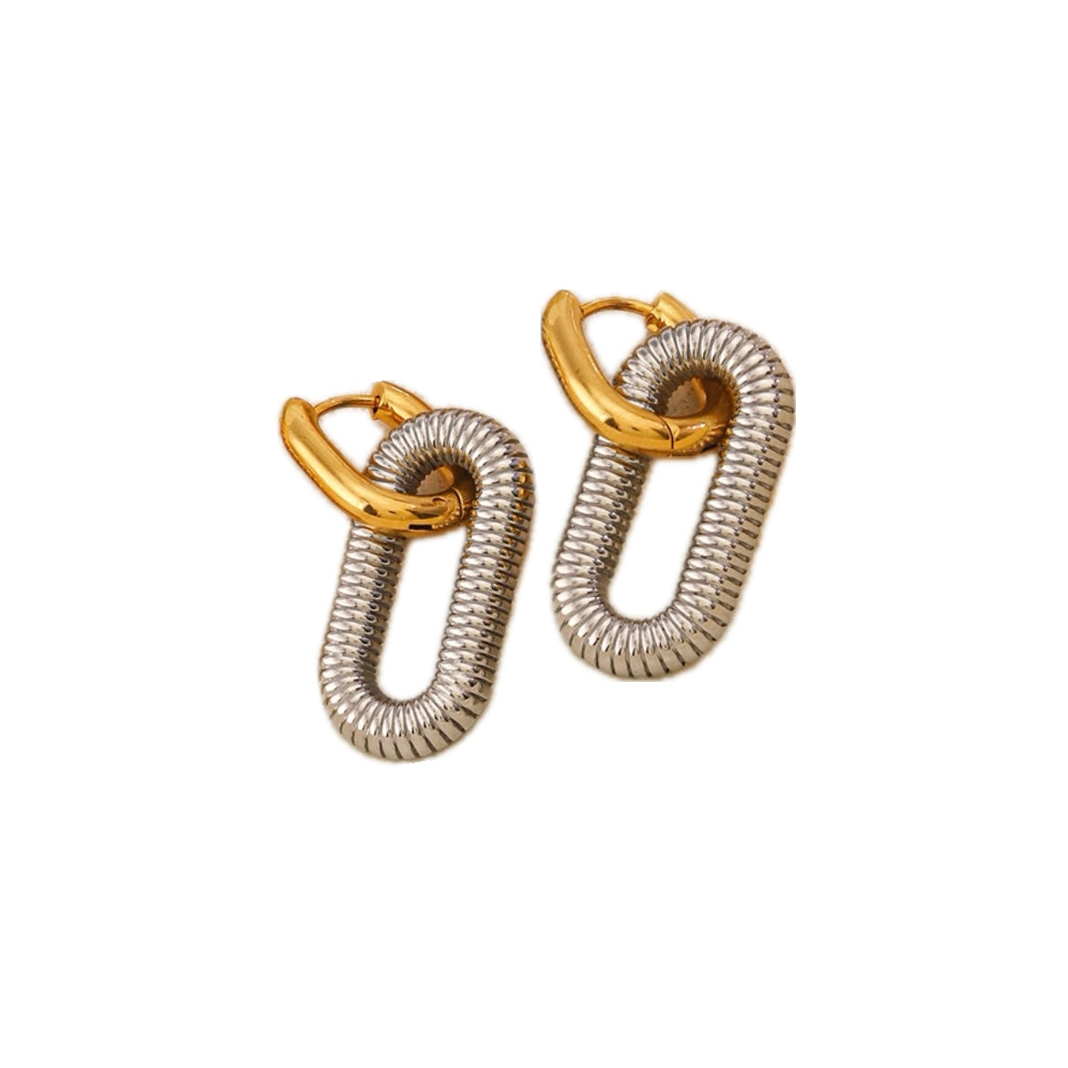 Mega cool earrings “Mieke” in gold &amp; silver