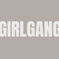 Environmentally friendly postcard "Girlgang" with mouth print 