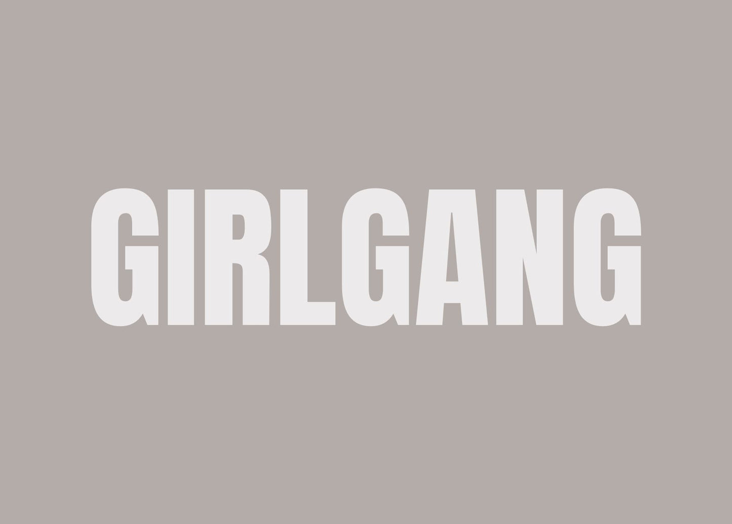 Environmentally friendly postcard "Girlgang" with mouth print 