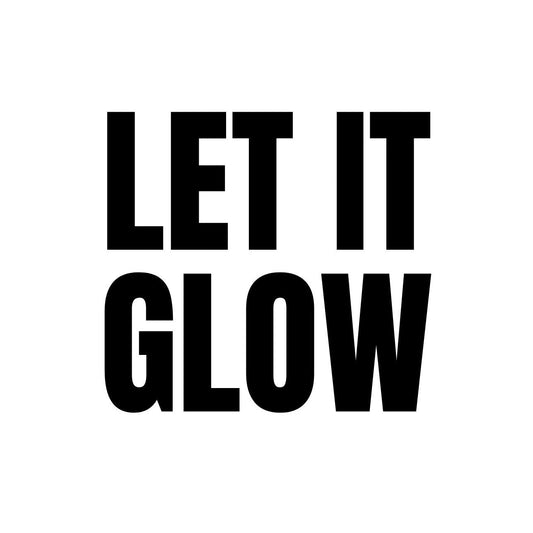 Umweltfreundliche Postkarte "LET IT GLOW"