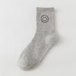 Smiley Socken "Smile" in grau