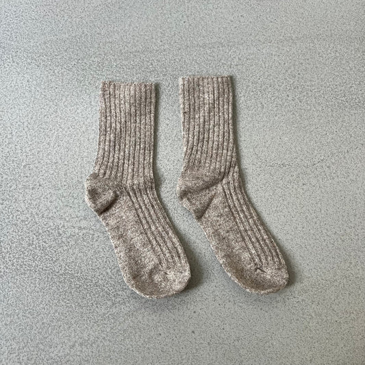 Wollsocken "Cozy" in Braun